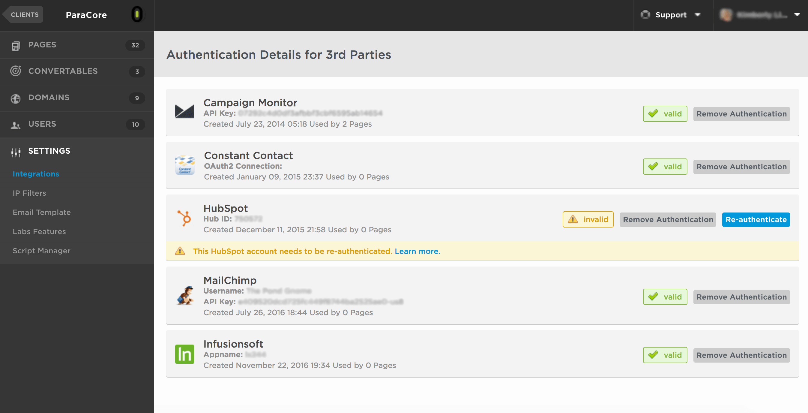 Now let s talk integrations As a reminder each integration is first set up on an individual page and we covered that in the previous video